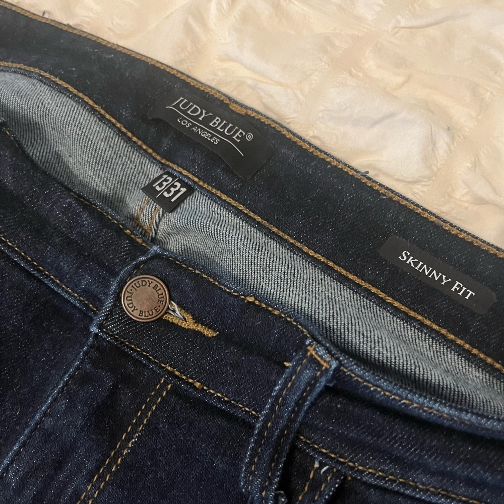 EUC, no distressing, stretchy